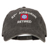 82nd Airborne Retired Embroidered Washed Cotton Twill Cap