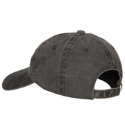 I Love Grandpa Embroidered Washed Cotton Twill Cap