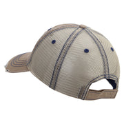 Licensed Star US Army Embroidered Low Profile Special Cotton Mesh Cap - Khaki OSFM