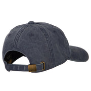 I Love Grandpa Embroidered Washed Cotton Twill Cap