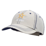 Licensed Star US Army Embroidered Low Profile Special Cotton Mesh Cap - Putty OSFM