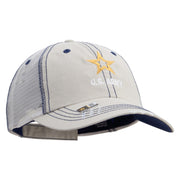 Licensed Star US Army Embroidered Low Profile Special Cotton Mesh Cap - Putty OSFM
