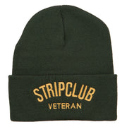 Stripclub Veteran Embroidered Long Beanie