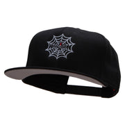 Black Widow Spider Web Embroidered Prostyle Snapback