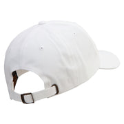 Skunk Embroidered Dad Style Unstructured Low Profile 6 panel Cotton Cap - White OSFM