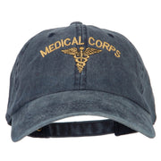 Medical Corps Embroidered Washed Buckled Cap