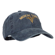 Medical Corps Embroidered Washed Buckled Cap