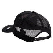 Licensed Star U.S. Army Retired Military Embroidered Solid Cotton Twill Mesh Prostyle Cap - Black OSFM
