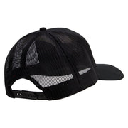 Licensed Star U.S. Army Retired Military Embroidered Solid Cotton Twill Mesh Prostyle Cap - Black OSFM