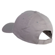 El Paso Texas Embroidered Solid Cotton Twill Low Profile Strap Cap - Grey OSFM