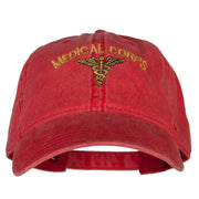 Medical Corps Embroidered Washed Buckled Cap