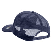 Licensed Star U.S. Army Retired Military Embroidered Solid Cotton Twill Mesh Prostyle Cap - Navy OSFM