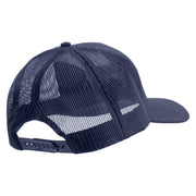Licensed Star U.S. Army Retired Military Embroidered Solid Cotton Twill Mesh Prostyle Cap - Navy OSFM