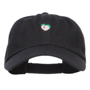 Mini Peach Embroidered Low Cap