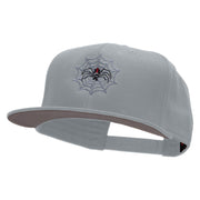 Black Widow Spider Web Embroidered Prostyle Snapback