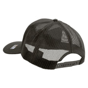 Licensed Star U.S. Army Retired Military Embroidered Solid Cotton Twill Mesh Prostyle Cap - Charcoal OSFM