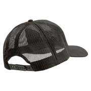 Licensed Star U.S. Army Retired Military Embroidered Solid Cotton Twill Mesh Prostyle Cap - Charcoal OSFM