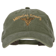 Medical Corps Embroidered Washed Buckled Cap