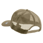 Licensed Star U.S. Army Retired Military Embroidered Solid Cotton Twill Mesh Prostyle Cap - Khaki OSFM