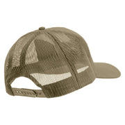 Licensed Star U.S. Army Retired Military Embroidered Solid Cotton Twill Mesh Prostyle Cap - Khaki OSFM