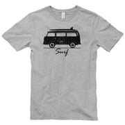 Hippie Surf Van Graphic Design Unisex Short Sleeve Cotton Jersey T-Shirt