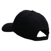 Licensed Star US Army Embroidered Solid Cotton Twill Low Profile Strap Cap - Black OSFM