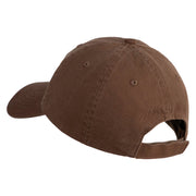 Houston Texas Embroidered Low Profile Pet Spun Washed Cap - Brown OSFM