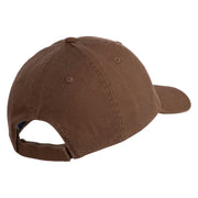 Houston Texas Embroidered Low Profile Pet Spun Washed Cap - Brown OSFM