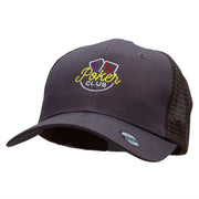 Poker Club Embroidered High Profile Mesh Cap