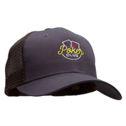 Poker Club Embroidered High Profile Mesh Cap