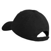 Houston Texas Embroidered Low Profile Pet Spun Washed Cap - Black OSFM