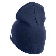 US Air Force Blue Letter Symbol Embroidered 8" Short Beanie - Navy OSFM