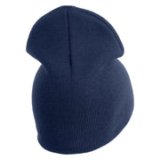 US Air Force Blue Letter Symbol Embroidered 8" Short Beanie - Navy OSFM