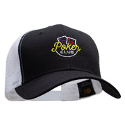 Poker Club Embroidered High Profile Mesh Cap