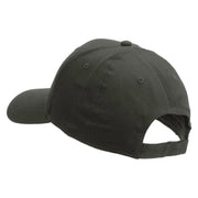 Licensed Star US Army Embroidered Solid Cotton Twill Low Profile Strap Cap - Charcoal OSFM