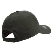 Licensed Star US Army Embroidered Solid Cotton Twill Low Profile Strap Cap - Charcoal OSFM