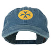 Circle Cross Design Embroidered Cap