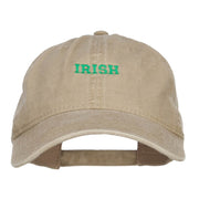 Mini Irish Embroidered Washed Cap