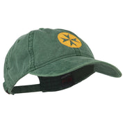 Circle Cross Design Embroidered Cap