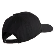 4th Marine Division Veteran Embroidered 6 Panel Structured Cotton Twill Cap Made in USA - Black OSFM