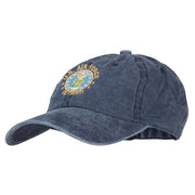 US Air Force Retired Circle Embroidered Washed Cotton Twill Cap