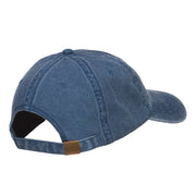 Fishing Rules Embroidered Washed Cap