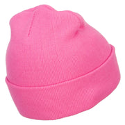 Mini Rose Embroidered Long Beanie