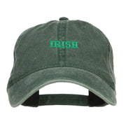 Mini Irish Embroidered Washed Cap