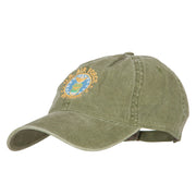 US Air Force Retired Circle Embroidered Washed Cotton Twill Cap