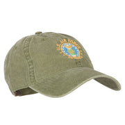 US Air Force Retired Circle Embroidered Washed Cotton Twill Cap