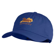 Kentucky State Derby Embroidered Unstructured Cotton Twill Washed Cap - Royal OSFM