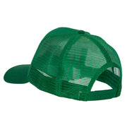 Irish Letter Design Heat Transfer Solid Cotton Twill Mesh Pro Style Cap