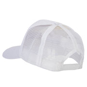 Irish Letter Design Heat Transfer Solid Cotton Twill Mesh Pro Style Cap