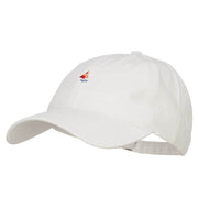 Mini Sailboat Embroidered Washed Cap